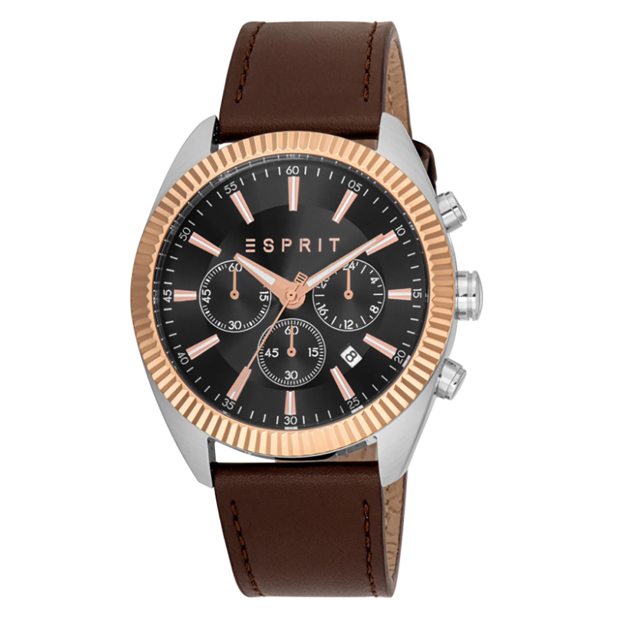 MONTRE ESPRIT HOMME CHRONO CUIR